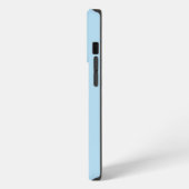 Etui iPhone 13 Pro Style moderne bleu clair Monogramme Nom du script (Côté gauche)