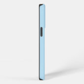 Etui iPhone 13 Pro Style moderne bleu clair Monogramme Nom du script (Côté droit)