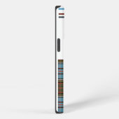 Etui iPhone 13 Pro Tartan Clan Anderson Écriture Monogramme Carreaux (Côté droit)