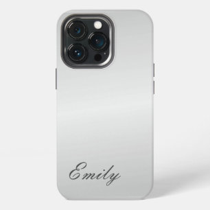 Etui iPhone 13 Pro Tendance Moderne Minimaliste Grise Simple AJOUTER