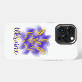 Etui iPhone 13 Pro Trident ukrainien fait d'épi de blé (Verso Horizontal)