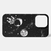 Etui iPhone 13 Pro Un Astronaut Amusant Dans L'Espace (Verso Horizontal)