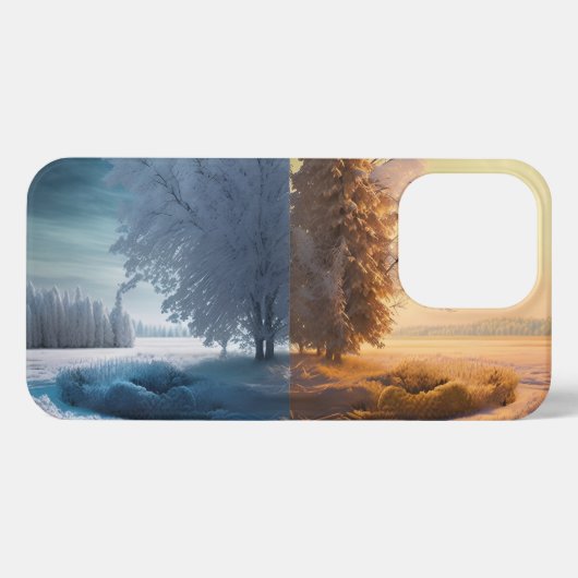 Etui iPhone 13 Pro Un jour en hiver (Verso Horizontal)