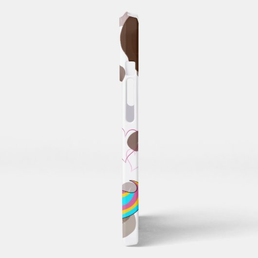 Etui iPhone 13 Pro Unicorn with coffee (Côté gauche)