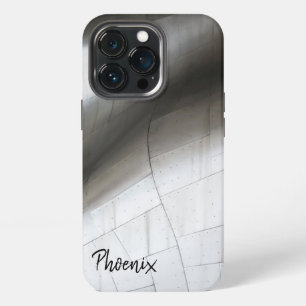 Etui iPhone 13 Pro Vague de métal argenté