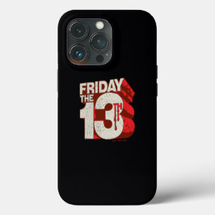 Etui iPhone 13 Pro Vendredi 13 Logo 3D empilé saignant