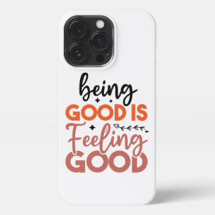 Etui iPhone 13 Pro Vibes positives   Devis motivationnel