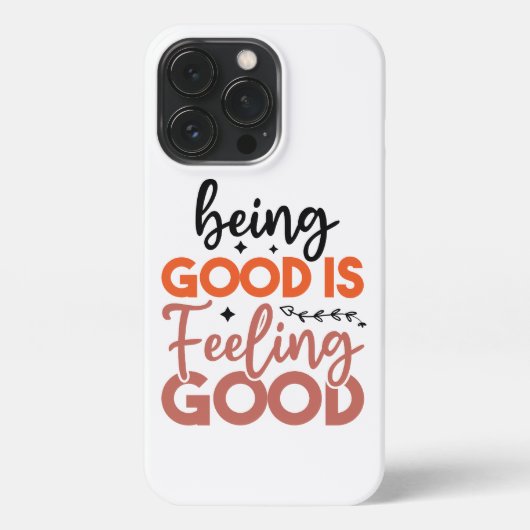 Etui iPhone 13 Pro Vibes positives | Devis motivationnel (Verso)