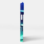 Etui iPhone 13 Pro Ville futuriste Blue and Cyan Gritty (Côté droit)