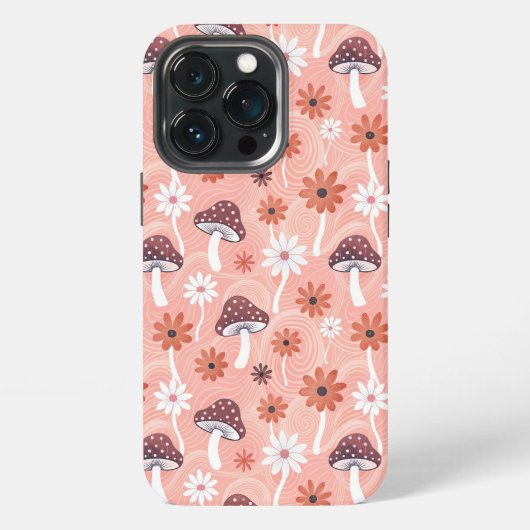 Etui iPhone 13 Pro Wavy Mushroom Garden (Dos)