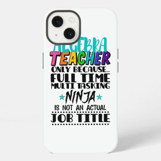 Etui iPhone 13 Prof de Algèbre Seulement Parce que Multi Temps Pl (Verso)