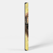 Etui iPhone 13 Profil de cheval beige (Côté droit)