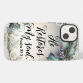 Etui iPhone 13 Psaume 23:3 (Verso Horizontal)