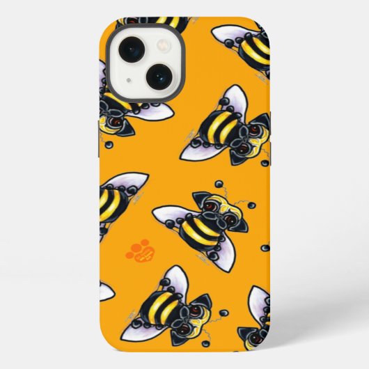 Etui iPhone 13 Pug-a-Bee (Verso)