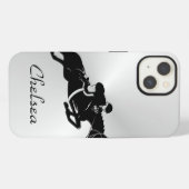 Etui iPhone 13 Pullover équestre (Verso Horizontal)