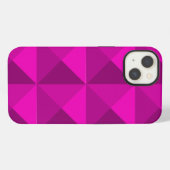 Etui iPhone 13 Pyramides Magenta (Verso Horizontal)