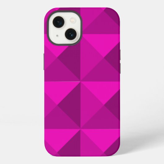 Etui iPhone 13 Pyramides Magenta (Verso)