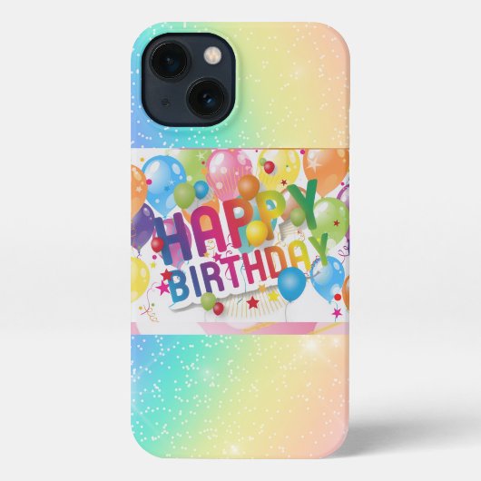 Etui iPhone 13 Rainbow Birthday Balloon Phone Case