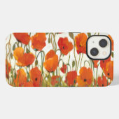 Etui iPhone 13 Rangées de pavots I (Verso Horizontal)