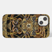 Etui iPhone 13 Raphconstance Élégant 6/6s Chic Baroque Monogramme (Verso Horizontal)