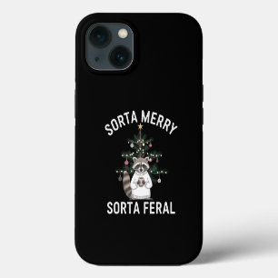 Etui iPhone 13 Raton de Noël plutôt joyeux plutôt sauvage Noël
