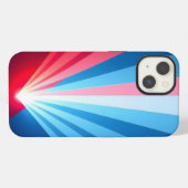 Etui iPhone 13 Rayons colorés Conception mobile (Verso Horizontal)