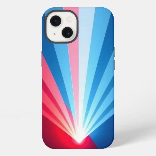 Etui iPhone 13 Rayons colorés Conception mobile (Verso)