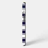 Etui iPhone 13 Rayure horizontale marine (Côté gauche)