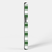 Etui iPhone 13 Rayure Horizontale Verte (Côté droit)