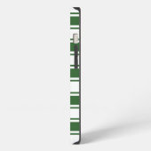Etui iPhone 13 Rayure Horizontale Verte (Côté gauche)