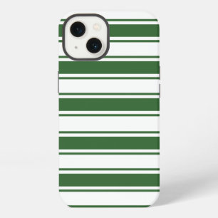 Etui iPhone 13 Rayure Horizontale Verte