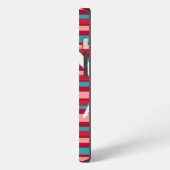 Etui iPhone 13 Rayures avec note de musique (Côté gauche)