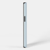 Etui iPhone 13 Rayures bleu clair (Côté droit)