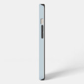 Etui iPhone 13 Rayures bleu clair (Côté gauche)