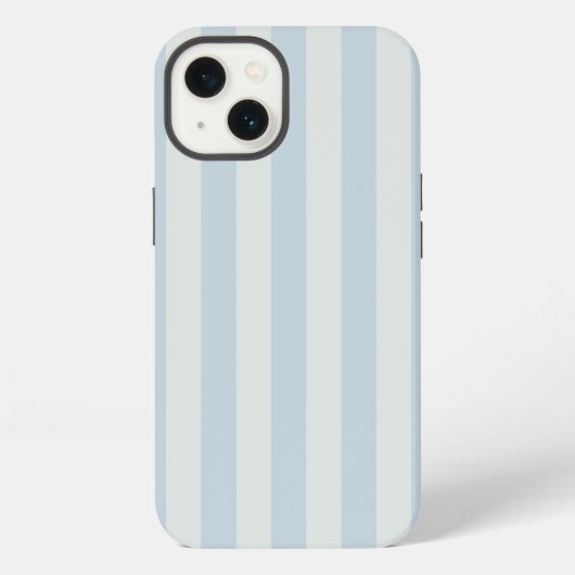 Etui iPhone 13 Rayures bleu clair (Verso)
