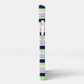 Etui iPhone 13 Rayures colorées bleues mignonnes (Côté gauche)