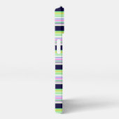 Etui iPhone 13 Rayures colorées bleues mignonnes (Côté droit)