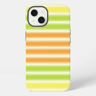 Etui iPhone 13 Rayures de citron vert et orange de Citrus juteux