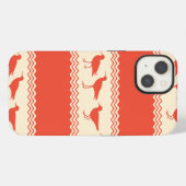 Etui iPhone 13 Rayures d'oiseau de limicole de sable côtier de co (Verso Horizontal)
