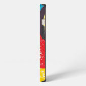 Etui iPhone 13 rayures et cercle (Côté gauche)