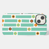 Etui iPhone 13 Rayures et Cercles  (Verso Horizontal)