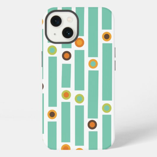 Etui iPhone 13 Rayures et Cercles  (Verso)