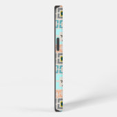 Etui iPhone 13 Rayures milieu de siècle (Côté droit)