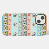 Etui iPhone 13 Rayures milieu de siècle (Verso Horizontal)
