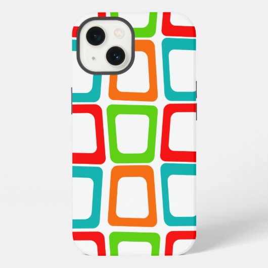Etui iPhone 13 Rectangles biaisées (Verso)