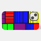 Etui iPhone 13 Rectangles divisés (Verso Horizontal)