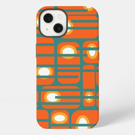 Etui iPhone 13 Rectangles et cercles (Verso)