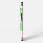 Etui iPhone 13 Rectangles et lignes abstraits (Côté gauche)