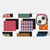 Etui iPhone 13 Rectangles et ombres (Verso Horizontal)