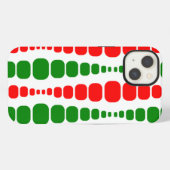 Etui iPhone 13 Rectangles Modernes de Noël (Verso Horizontal)